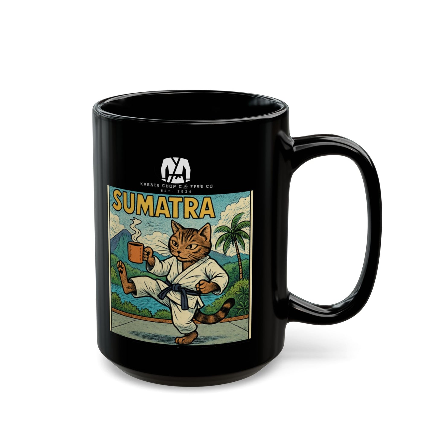 Sumatra Judo Cat Coffee Mug (11oz, 15oz)