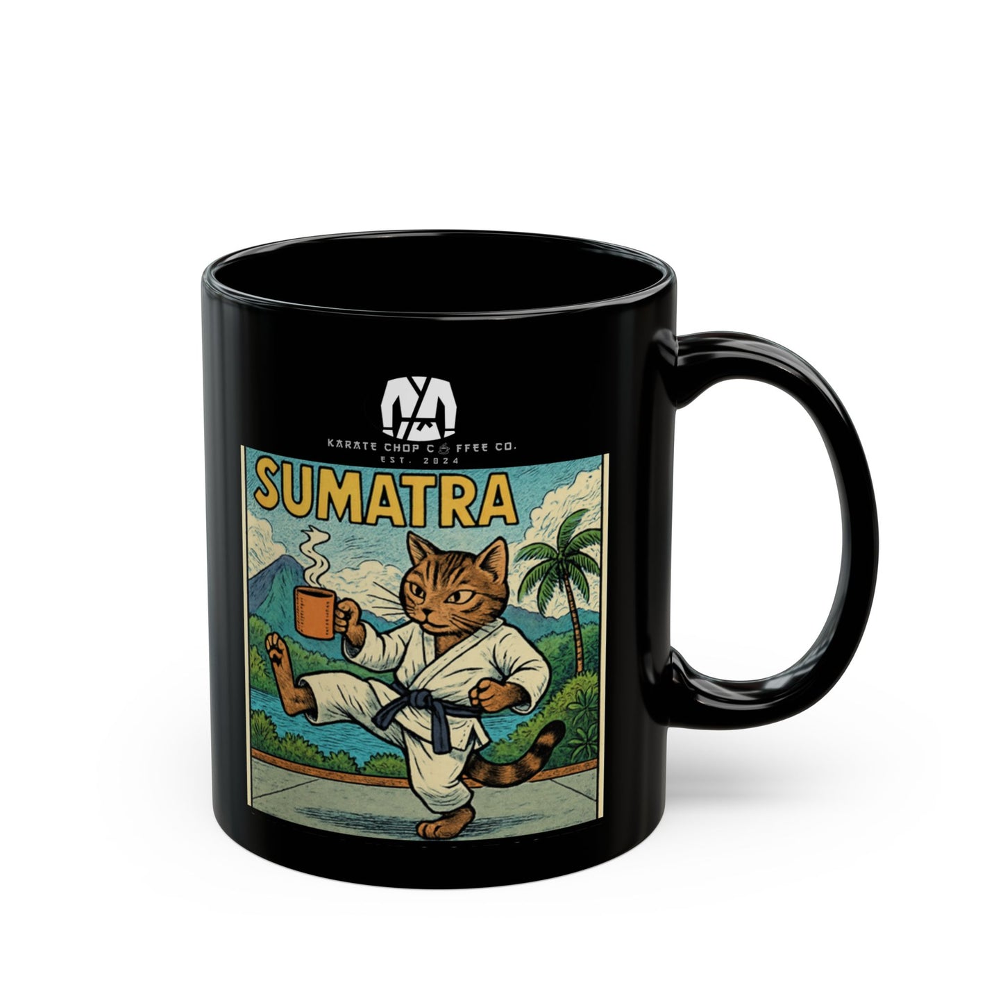 Sumatra Judo Cat Coffee Mug (11oz, 15oz)