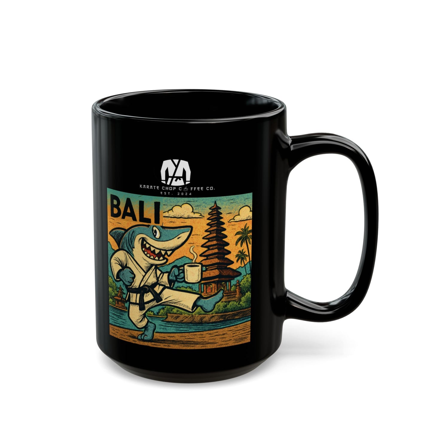 Bali Karate Shark Coffee Mug (11oz, 15oz)