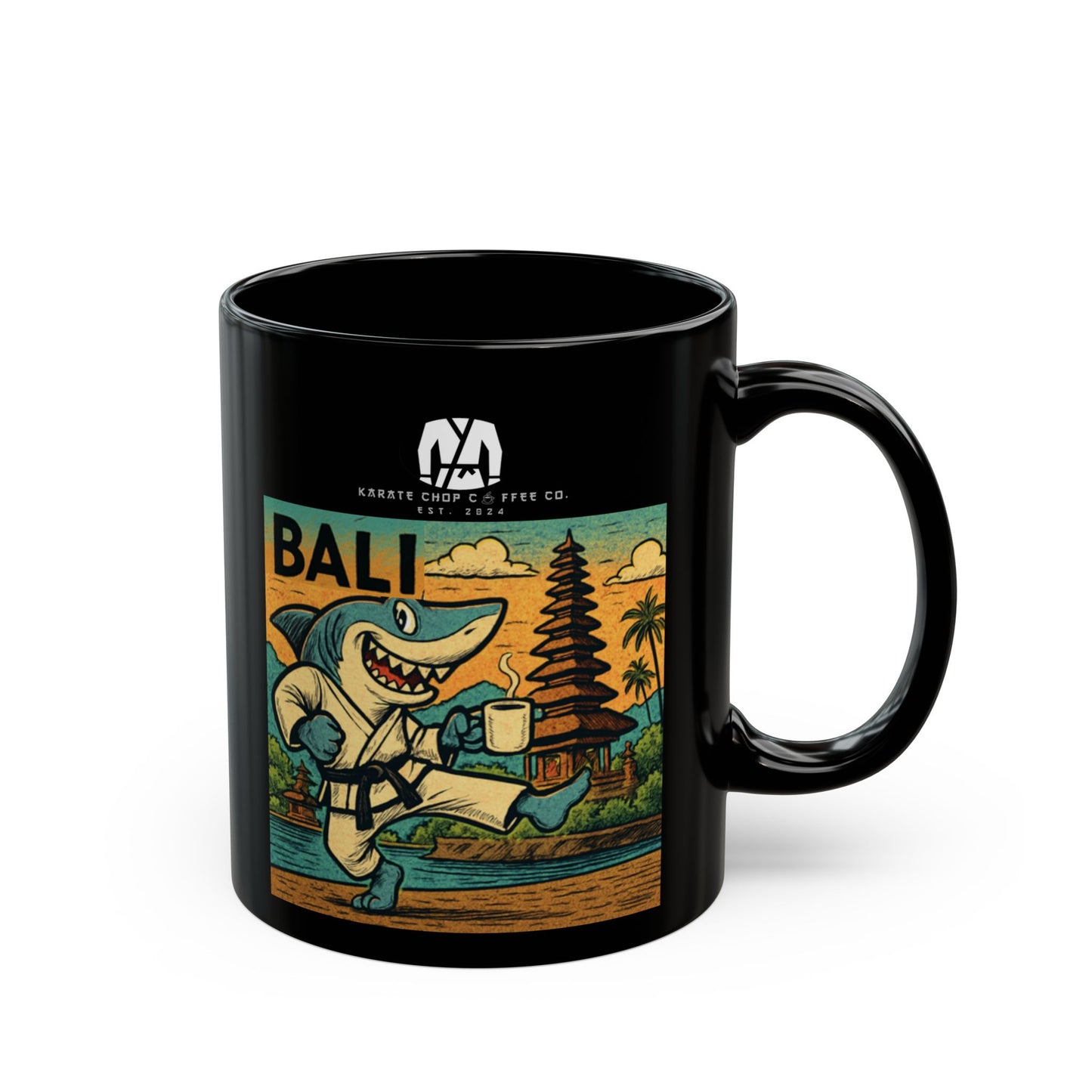 Bali Karate Shark Coffee Mug (11oz, 15oz)