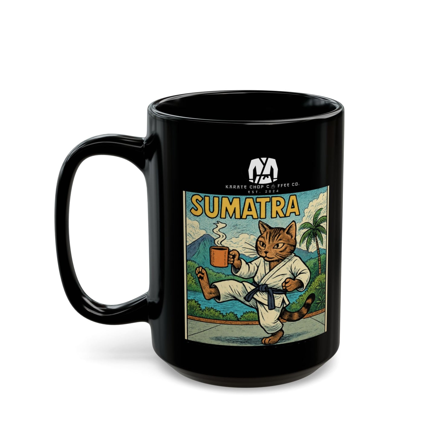 Sumatra Judo Cat Coffee Mug (11oz, 15oz)