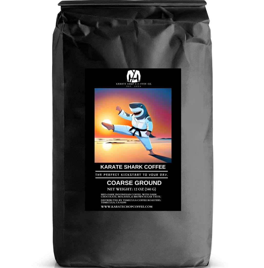 Karate Shark Coffee 🦈🥋 (Coarse) (Bali, Indonesia Blend 🇮🇩)