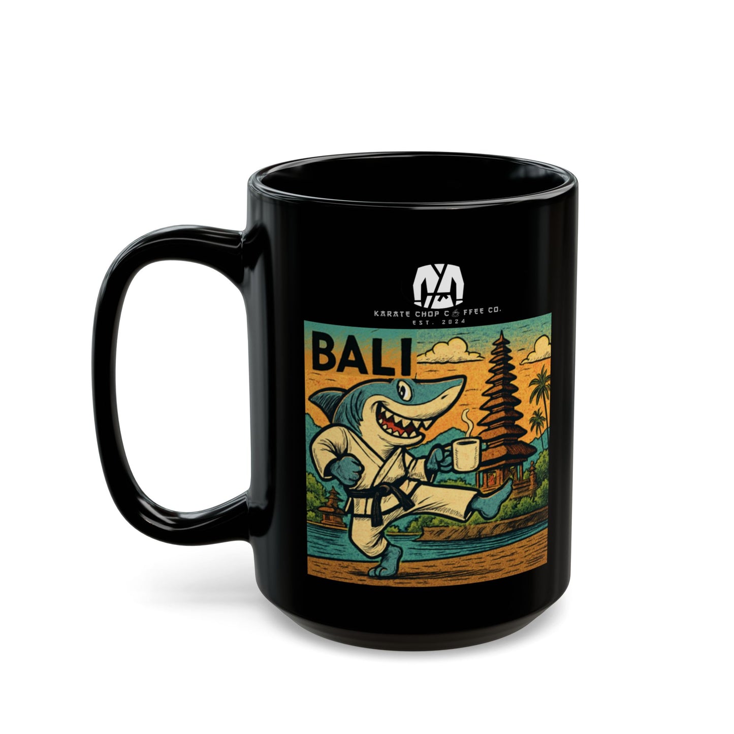 Bali Karate Shark Coffee Mug (11oz, 15oz)