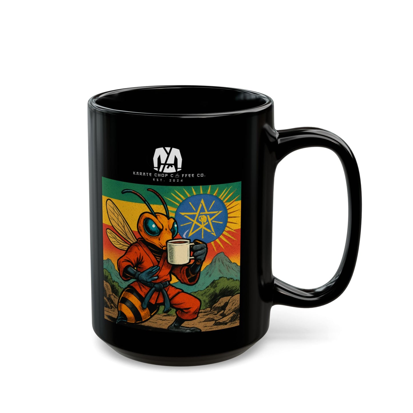 Ethiopian Kung-Fu Hornet Coffee Mug (11oz, 15oz)
