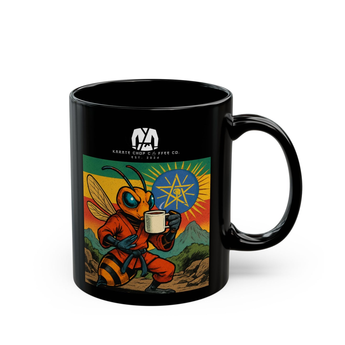 Ethiopian Kung-Fu Hornet Coffee Mug (11oz, 15oz)