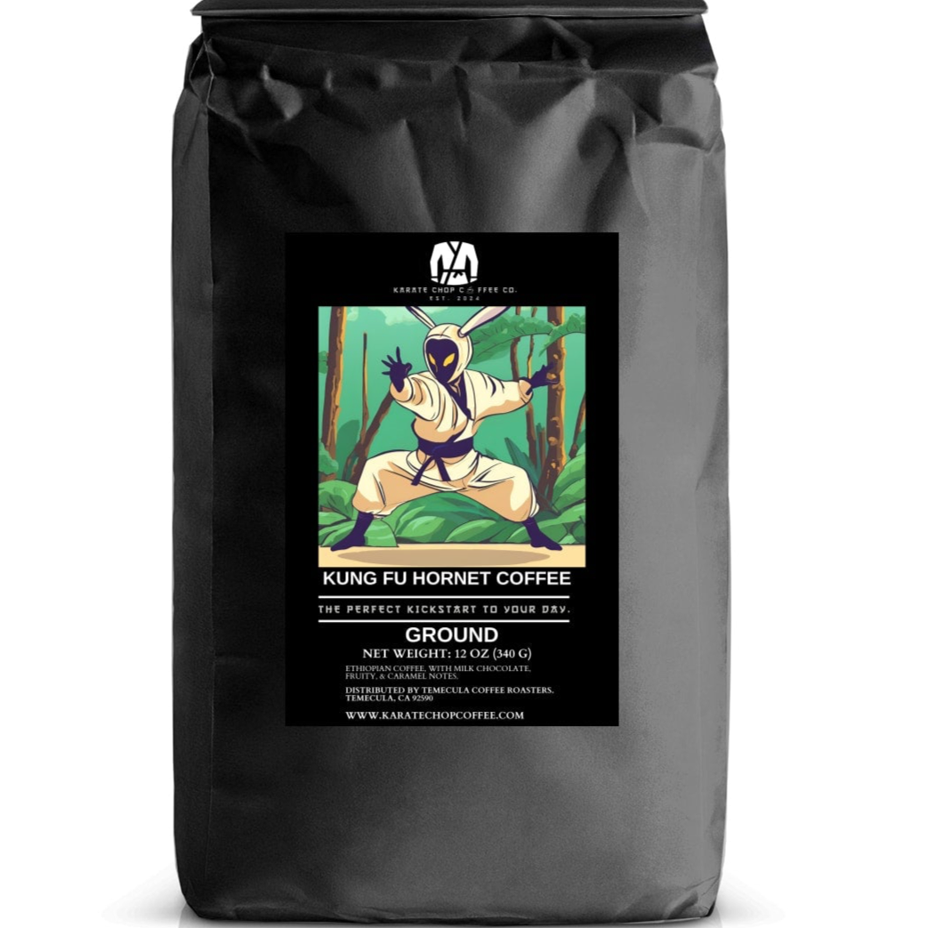 Kung Fu Hornet Coffee 🐝🥋 (Ground) (Ethiopian Blend 🇪🇹)